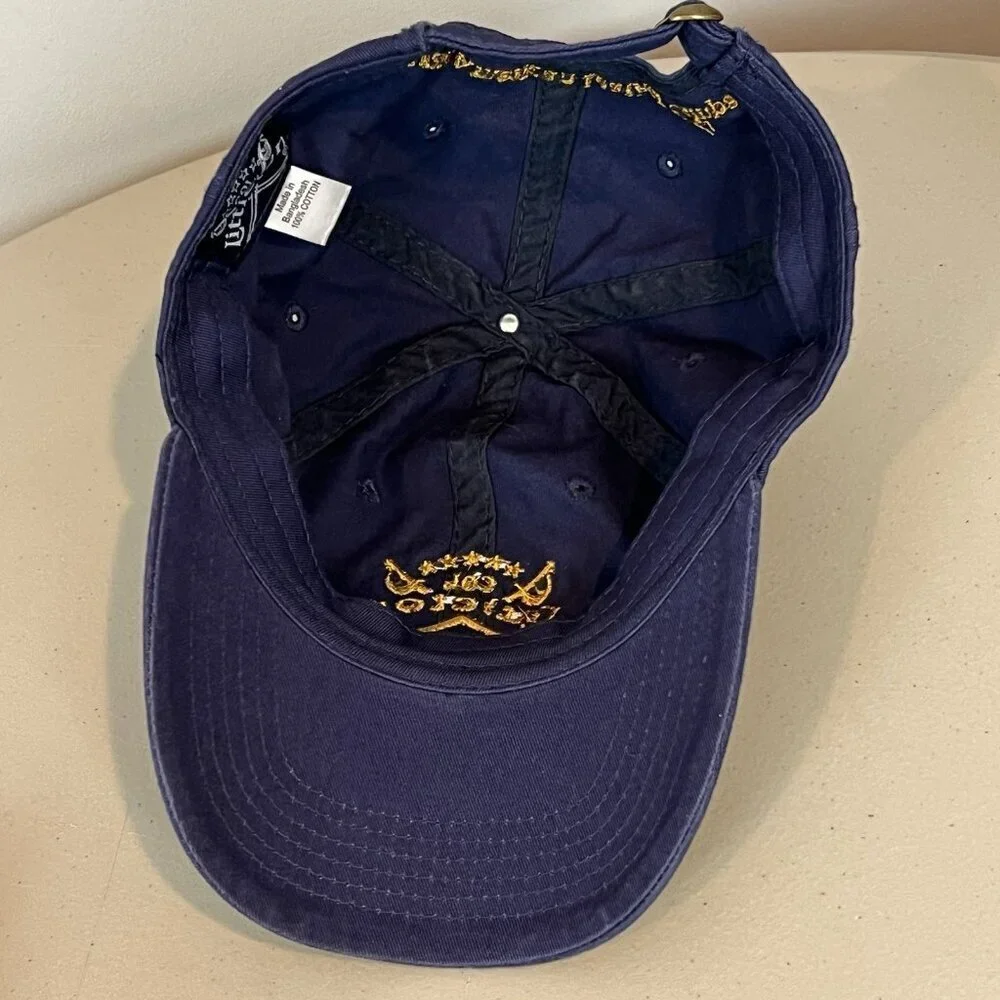 Col Littleton U.S.A. Adjustable Strap Blue Hat Great American Leather Company